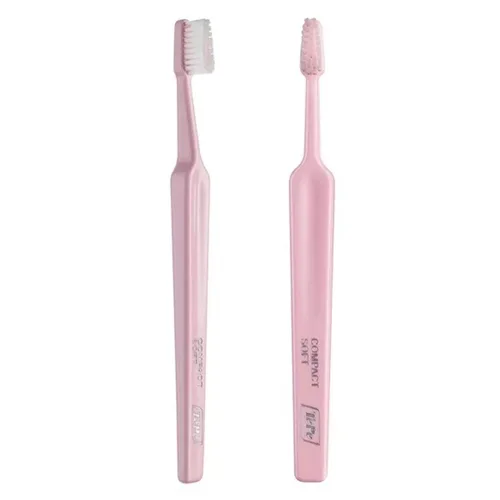 Vista 3 de Cepillo de Dientes Tepe Compact Soft Rosa claro