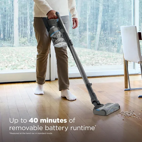Vista 6 de Aspiradora inalámbrica Shark PowerPro Reveal Plus, tecnología FloorDetect y Dirt-Reveal, filtro HEPA, para alfombra y suelo duro, recargable
