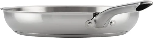Vista 2 de Ayesha Curry Home Collection - Sartén de acero inoxidable, 12.5 pulgadas, color plateado