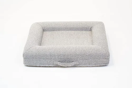 Vista 6 de Luxury Boucle - Cama ortopédica de espuma viscoelástica para perro con forro impermeable y funda lavable a máquina con cremalleras YKK