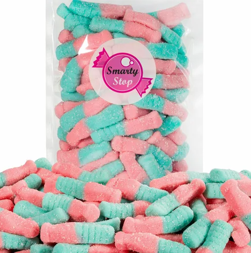 Vista 2 de Smarty Stop Sour Cola Bottle Gummy Candy (1 libra (paquete de 1), goma de mascar grande