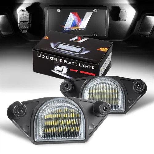Vista 20 de Par de luces LED para placa de matrícula Compatible con 99-03 Protégé / 02-03 Protege5 / 99-05 Miata MX-5, YL8Z13550AA NC1051270BL, NVL-LPL-009