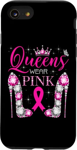 Vista 18 de iPhone 16 Queens Wear Rosa Concientización del Cáncer de Mama Estuche de Cinta Rosa