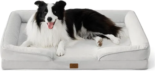 Vista 74 de Bedsure - Cama para gatos de interior, sofá cama lavable para perros muy pequeños, espuma de soporte con funda extraíble y lavable, forro Gris