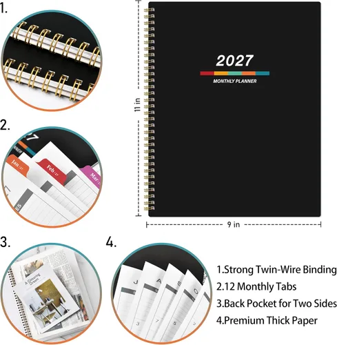 Vista 8 de Indeme Agenda 2027 – Agenda mensual 2027, calendario mensual 2027