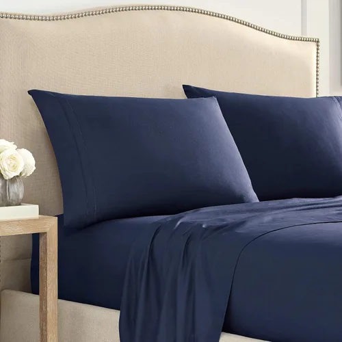 Vista 18 de Martex Par de fundas de almohada ultra suaves con dobladillo de la serie 2000, King, gris claro
