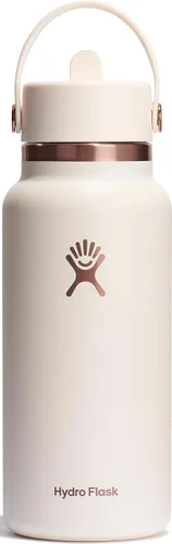 Vista 42 de Hydro Flask de boca ancha con tapa Flex de pajita de 24 onzas Agave