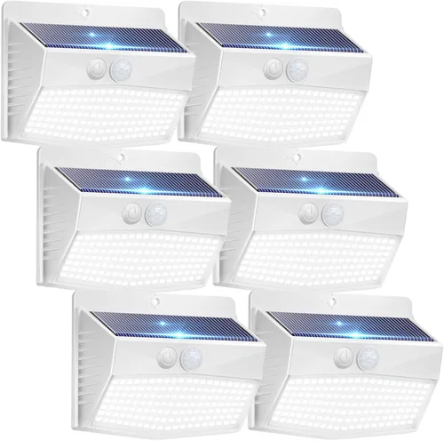 Vista 27 de Peasur 1 paquete de luces solares con sensor de movimiento para exteriores