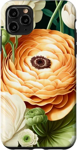 Vista 12 de Funda de jardinería para iPhone 11 vintage inspirada en Ranunculus