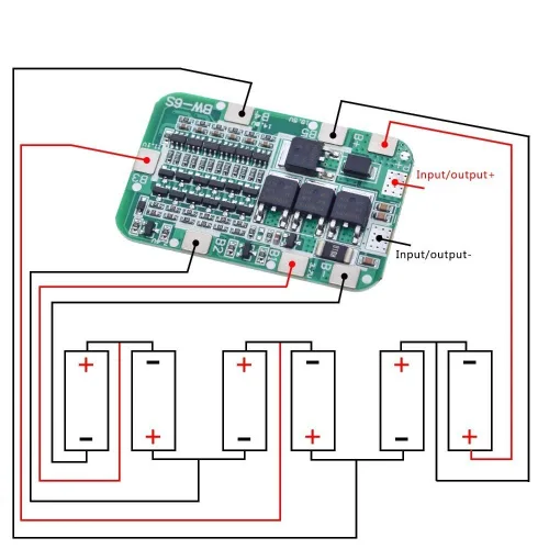 Vista 13 de 5S 18V 21V 15A 18650 Cargador PCB BMS Placa de Protección