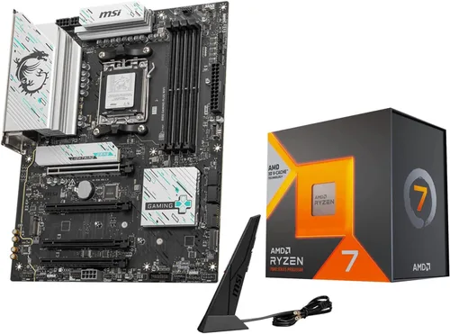 Vista 9 de Micro Center Procesador AMD 7600X con placa base WiFi MSI B850 Gaming PRO AMD Ryzen 5 7600X + MSI B850 GAMING PRO WIFI6E