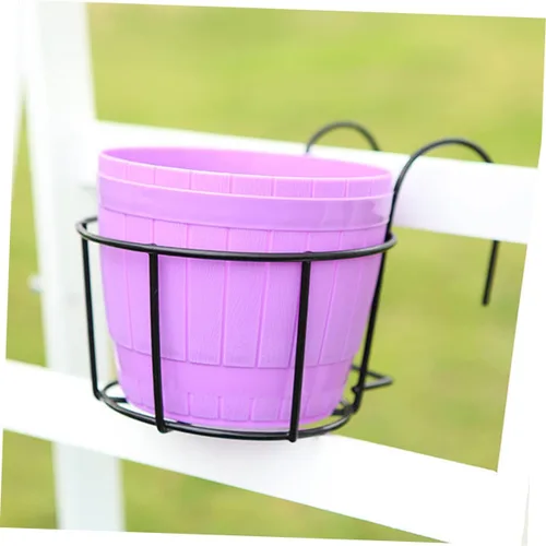 Vista 7 de Yardwe Estantes para plantas al aire libre, cestas colgantes para plantas, estante para plantas colgantes, macetas, macetas colgantes, macetas