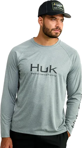 Vista 16 de HUK Camiseta de pesca de manga larga ventilada Pursuit para hombre (+30 UPF)
