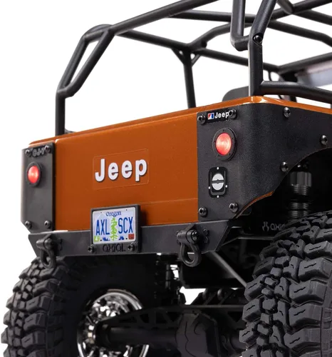 Vista 21 de Axial 1/10 SCX10 III Jeep CJ-7 4X4 RTR cepillado RC Rock Crawler, cobre