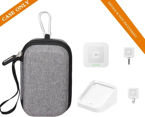 Vista 5 de Aproca Funda compatible con lector de base cuadrada y lector de chips cuadrado sin contacto, bolsa de almacenamiento portátil para accesorios