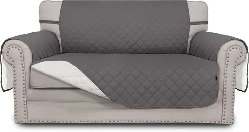 Vista 310 de Easy-Going - Funda reversible para sofá, resistente al agua, con varillas de espuma y correas elásticas, protector de muebles para mascotas y perros