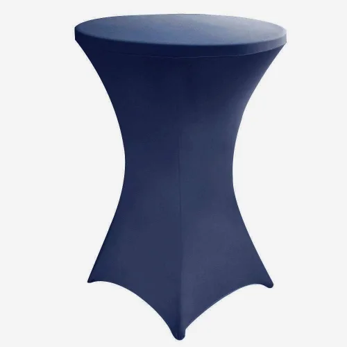 Vista 10 de JISEN Mantel elástico ajustable redondo de licra para cóctel con brillo metálico, cubierta de mesa con tapa de 61 cm, color dorado