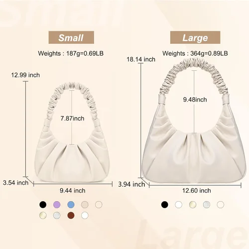 Vista 8 de PS PETITE SIMONE Mini monedero pequeño de hombro para mujer, bolsos de mano Sofii bolso de mano monedero de moda para mujer