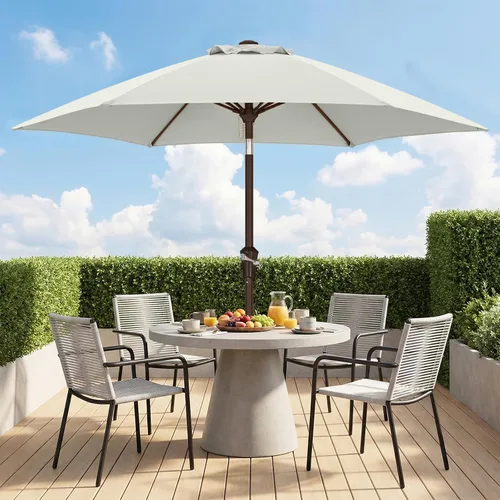 Vista 39 de ABCCANOPY 7.5FT Patio Umbrella Outdoor 6 RibsTable Umbrella(Brown)