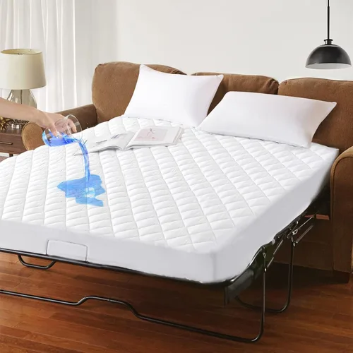 Vista 11 de GRT Cubrecolchón tipo almohada Individual, de rayón con cubierta de bambú, acolchado con relleno alternativo de plumón 3D de 900gsm, colchón