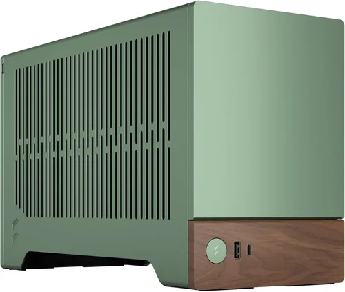 Vista 27 de Fractal Design Terra Graphite - Panel frontal de madera de nogal - Factor de forma pequeño - Carcasa para juegos Mini ITX - Cable elevador PCIe 4.0
