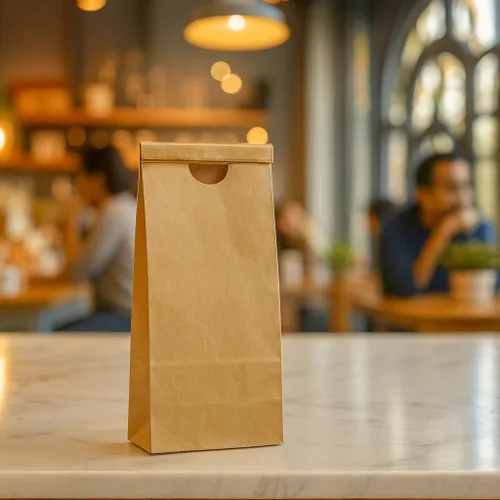 Vista 5 de AwePackage - Bolsa de papel kraft resistente a la grasa con forro de polietileno (50, 8 onzas)