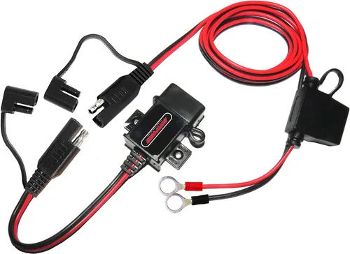 Vista 11 de MOTOPOWER MP0609A Kit de Puerto USB para Motocicleta de 3.1Amp SAE a Adaptador USB para Motocicleta