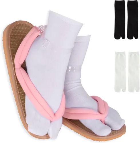 Vista 12 de Zapatos de zuecos unisex de anime para cosplay, accesorio de cosplay japonés Oshitari