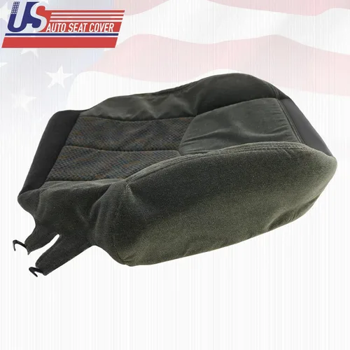 Vista 5 de 2003-2007 para Chevy Silverado 1500 2500 3500 Cubierta de asiento de tela inferior derecha Dk Gris