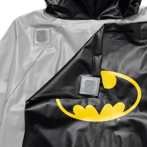 Vista 8 de DC Comics Justice League Superman Batman - Chaqueta impermeable para lluvia y paraguas de 3 piezas para niños pequeños