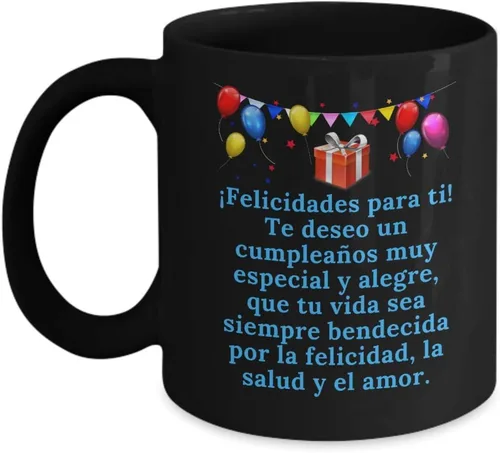 Vista 4 de Taza de regalo de cumpleaños Feliz Cumple regalos Sorpresa para novio oh novia Feliz cumpleaños decoraciones para hermano hermana