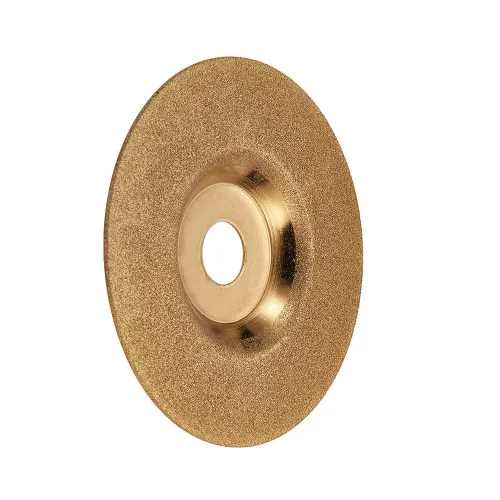 Vista 3 de Utoolmart Disco de pulido de diamante, muela abrasiva de piedra de 4 pulgadas, grano 150 para amoladora angular, tono dorado