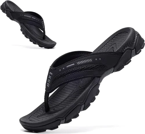 Vista 3 de Lxso Chanclas para hombre Sandalias de playa para exteriores Soporte de arco Deporte atlético
