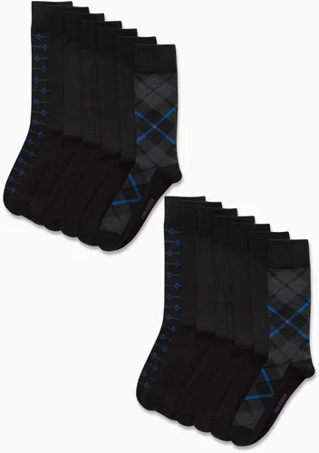 Vista 2 de Van Heusen Calcetines de vestir para hombre, calcetines ligeros y cómodos (paquete de 14)
