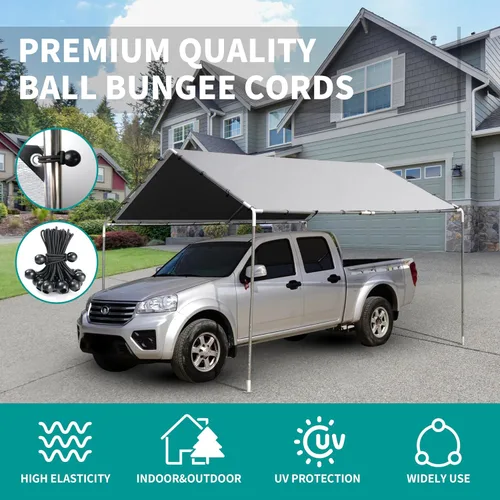 Vista 11 de TARPAL Ball Bungee Cords - Lona resistente de 6 pulgadas, color negro