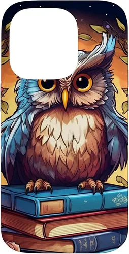 Vista 17 de Funda para bibliotecario para iPhone 16 Owl Book Lover