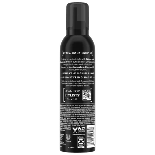 Vista 2 de TRESemmé Mousse moldeador, extra Hold 6-Pack – Mousse para el cabello sin alcohol que no se seca para esculpir, control de encrespamiento 24 horas