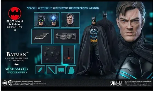 Vista 3 de Star Ace Toys Batman Ninja: Modern Batman (versión de lujo) figura de acción coleccionable a escala 1:6, multicolor
