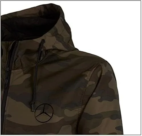 Vista 2 de Mercedes Benz Camo - Cortavientos unisex resistente al agua