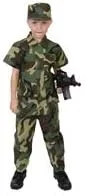 Vista 2 de Disfraz de camuflaje de soldado para niños Rothco.