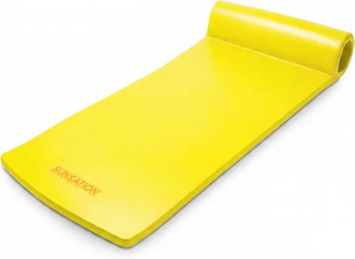 Vista 9 de TRC Recreation Sunsation 1.75" Thick Foam Pool Float Lounger w/ Headrest for Lounging & Sunbathing in Swimming Pools, Beaches & Lakes, 70" x 26 Azul