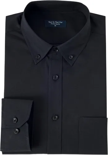 Vista 3 de Year In Year Out Camisas de vestir con protección contra el agua y las manchas para hombre, camisas de manga larga con botones para hombres