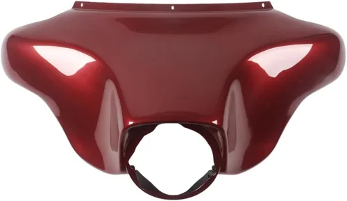 Vista 7 de Carenado interior delantero rojo Batwing compatible con Harley Touring Street Glide Electra Glide FLHT FLHTC 1996-2013