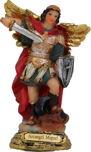Vista 4 de Cannan Set De 7 Arcángeles Arcángeles 4 pulgadas de alto Arcángel Miguel, Zadquiel, Barachiel, Rafael, Gabriel, Uriel Y Jofiel - Juego de figuras