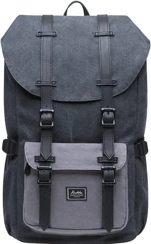 Vista 11 de Kaukko mochila para laptop de 15.6 pulgadas, mochila de viaje, 0-negro(2pc)), EP5-NEW 0-Negro (2 piezas)