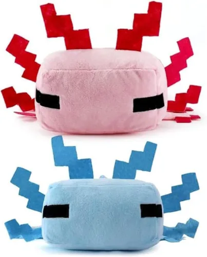 Vista 3 de HQRYSH Axolot Juguete de Peluche Relleno Almohada Suave, Adecuado para Entusiastas de Videojuegos, Fiestas de Cumpleaños de Niños, Regalo Preferido