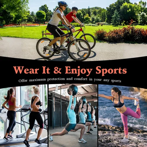 Vista 6 de Amutost Calcetines tobilleros para mujer, calcetines atléticos para correr, cómodos, acolchados, 6 pares