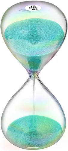 Vista 28 de SuLiao Reloj de arena con temporizador de arena de 1 minuto, reloj de arena negra de 5.1 pulgadas, reloj de arena de un minuto, reloj de arena
