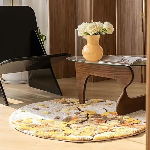 Vista 4 de Alfombra de musgo 3D estéreo, alfombra floral, bonita alfombra de baño verde, antideslizante, suave, lanuda y absorbente, alfombra de baño