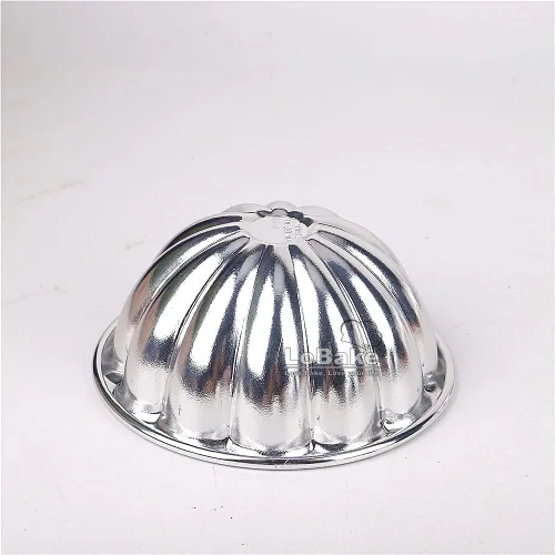 Vista 2 de LoBake Moldes ondulados de aluminio para tartas de flores y calabazas, 10 piezas, moldes para pudín de gelatina, moldes para magdalenas, R22.